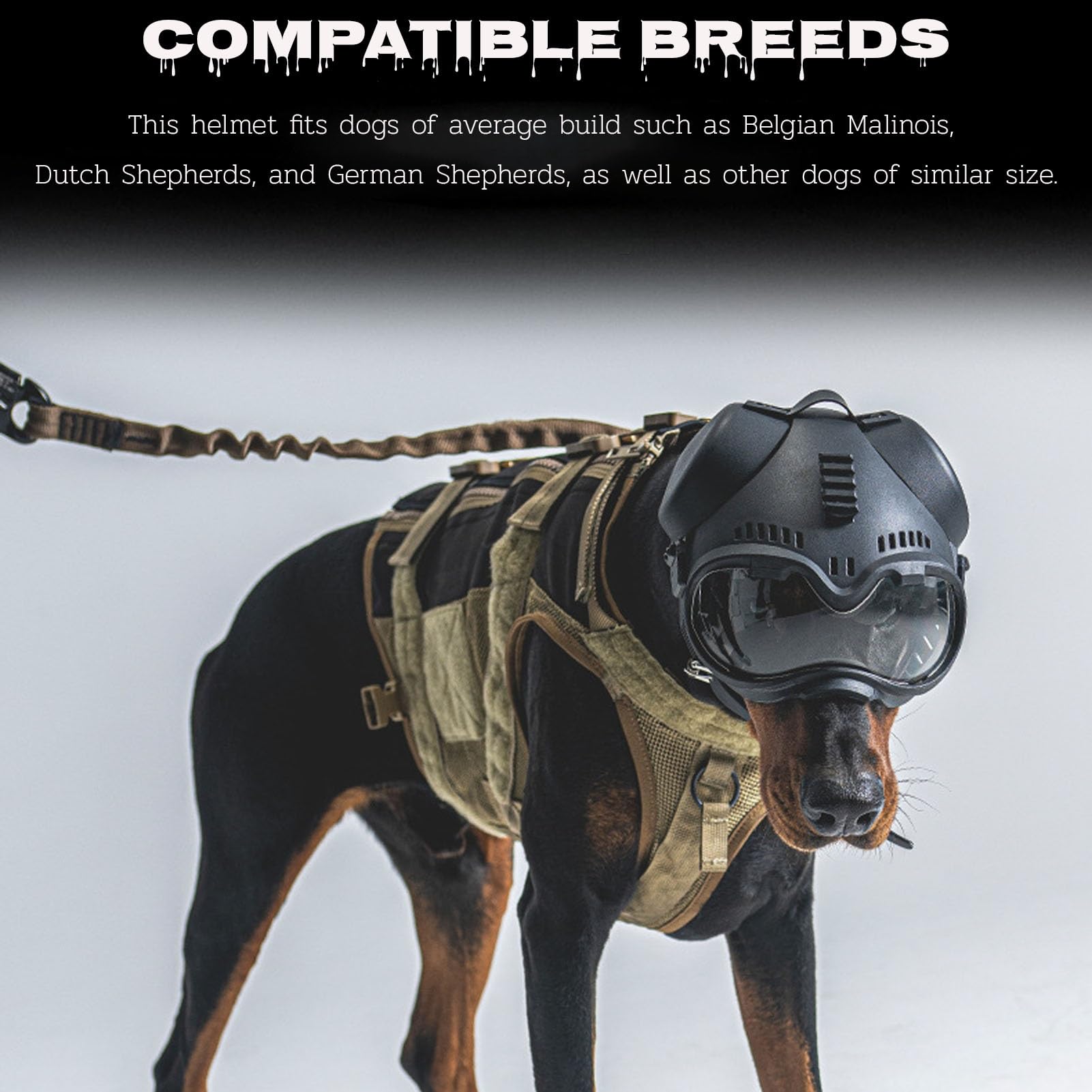 malinois goggles Tactical-Style K9 Dog Helmet with Goggles, Removable Earmuffs, Clear/Tinted Lenses, Picatinny Rail, Ventilated Shell for Working Dogs & Outdoor Training(Black) : Sports & Outdoors Anti Fog (Spray On) nitril-handschuhe Farbe:RETRO ROSE back sun seeker