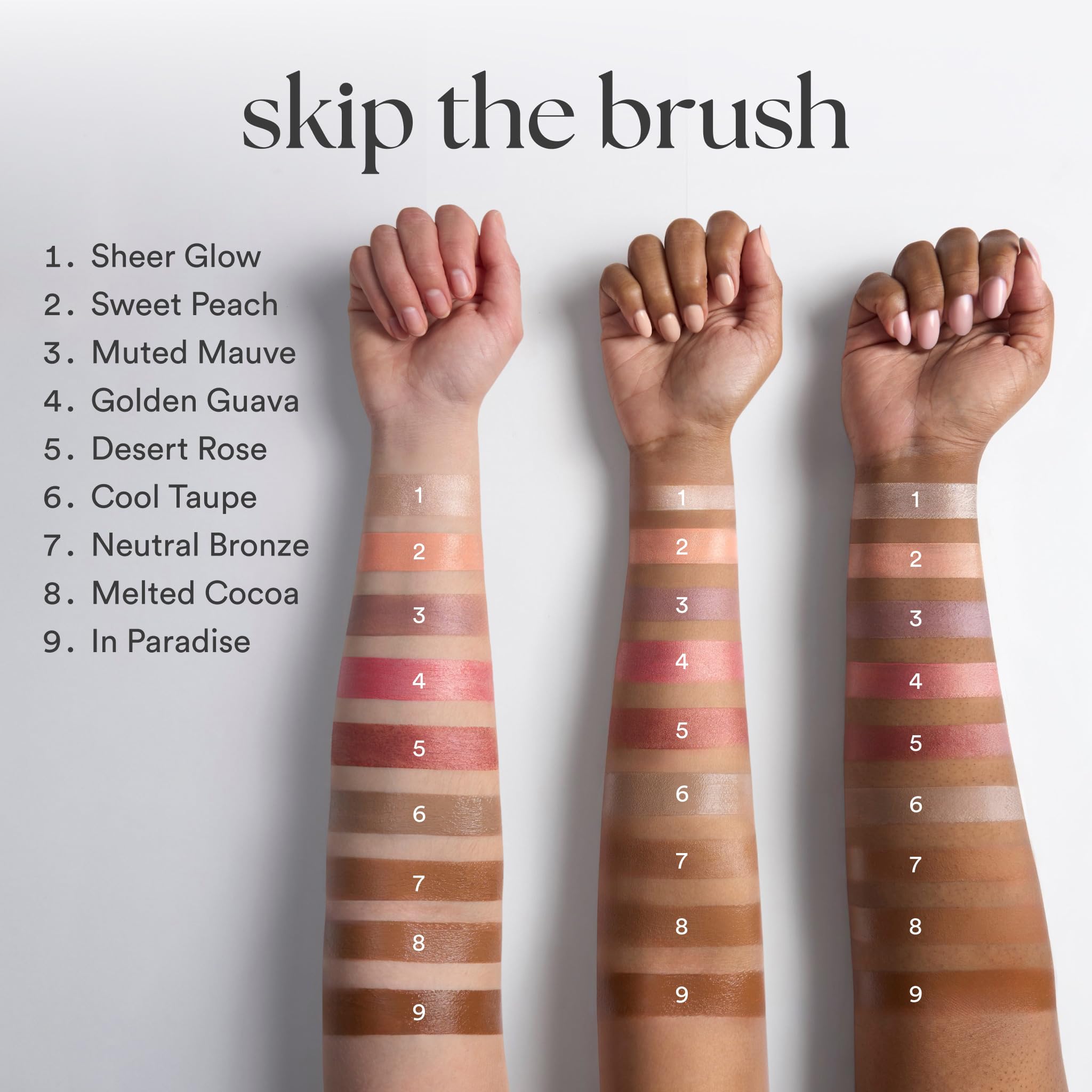 Julep ASB-001077-N Julep Skip The Brush Crème-To-Powder Blush Stick, 2016, Desert Rose, 1 uds. por paquete,
