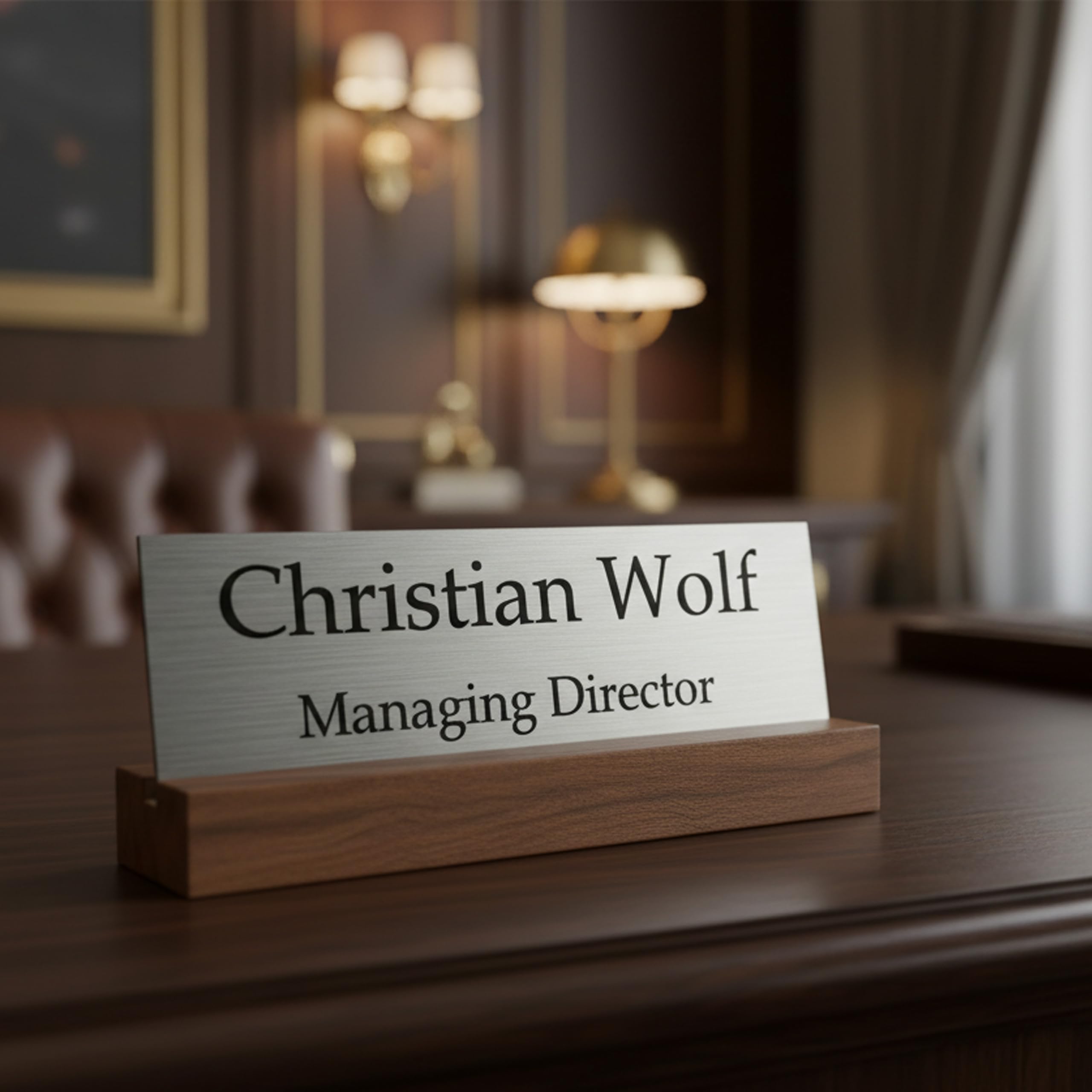 Personalized Desk Name Plate - Custom Office Sign -2 Personalized Desk Name Plate - Custom Office Sign -2