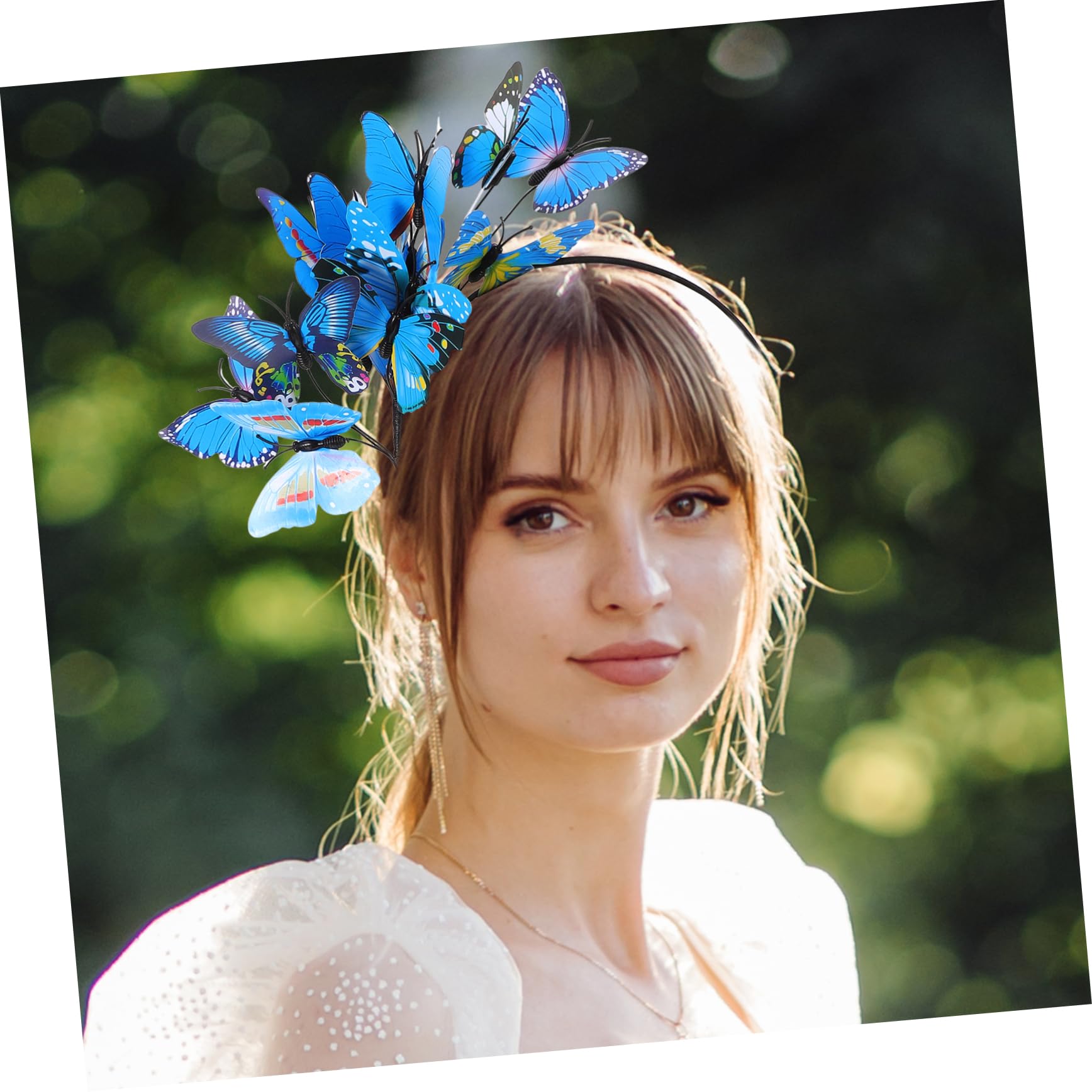 FOMIYES 4 Piezas Diadema Con Lazo Tocados De Mariposas Diadema De Fiesta De Té Diadema Decorativa Accesorio Para El Cabello Diademas De Fiesta Novia Venda Resina