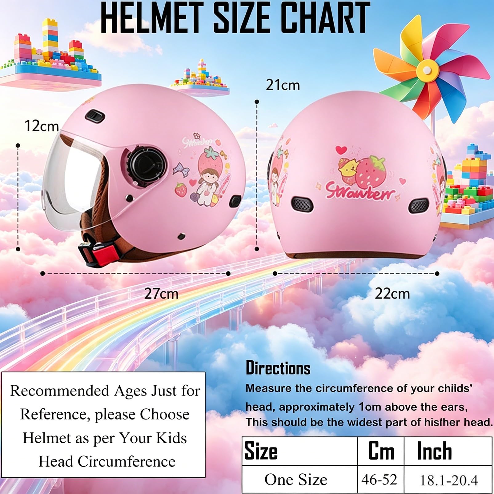 Casco Moto Bambini con Visiera HD, [Aero Stratos] Junior Guardian, Omologato ECE/DOT, [Cervical-Zero] Regalo Ragazzi Ragazze 3-12 Anni