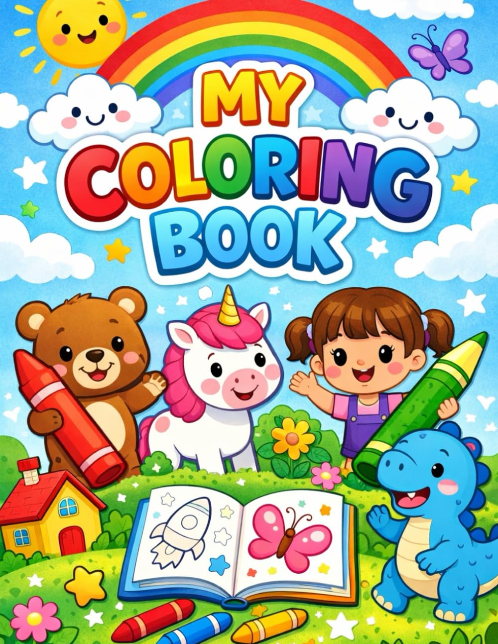 Learning & Fun Coloring Book for Kids