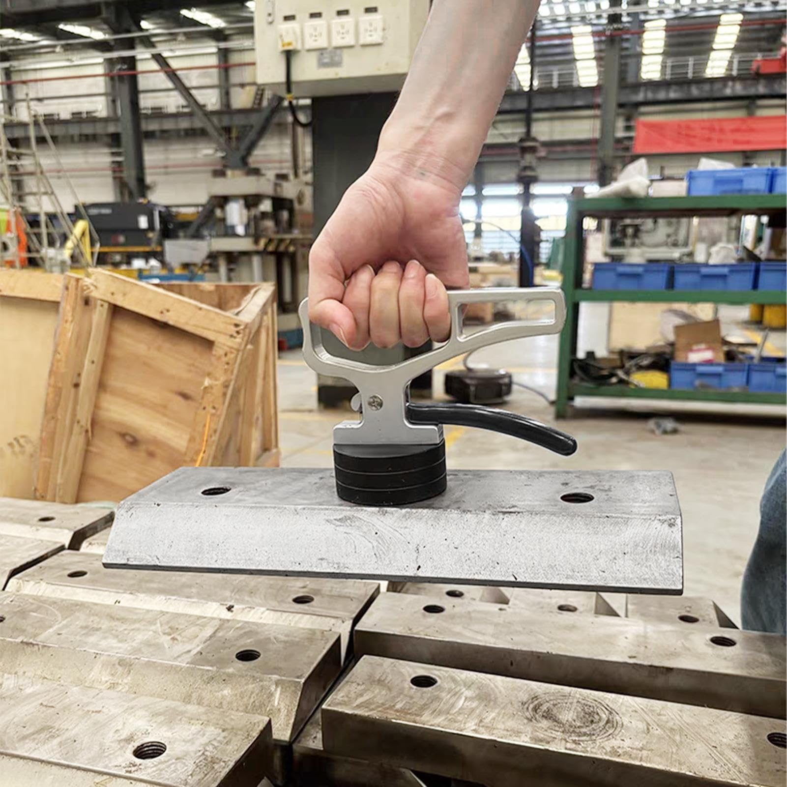 Recuperatore magnetico Sollevatore per oggetti metallici pesanti | Maniglia di sollevamento magnetica potente per presa di oggetti metallici pesanti, chiodi, utensili, officina, garage