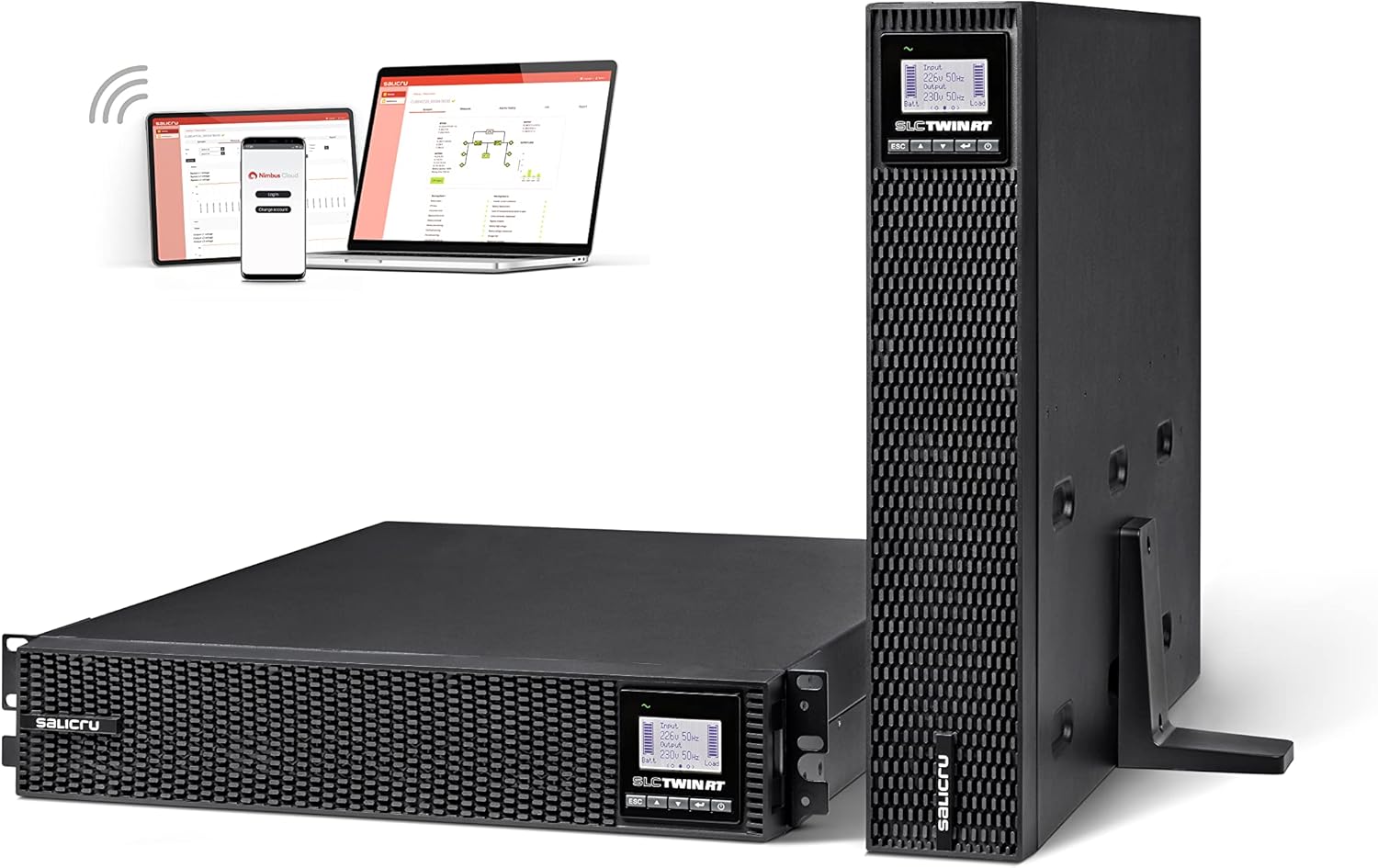 Salicru UPS in both rack and tower configurations with monitoring software
