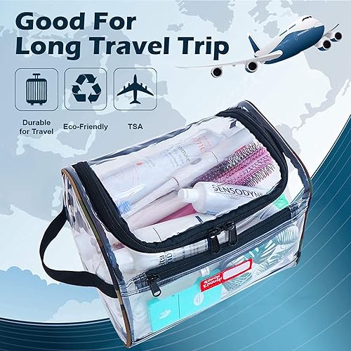 Miniatura 6 de Rough Enough - Neceser transparente para maquillaje, bolsa de maquillaje, paquete RE8562+RE8201