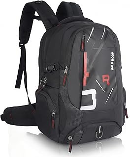 Half Moon Extra Large 60L Rucksack Travel Backpack Bag for Man Waterproof Trekking Bag for Men with Rain Cover &amp; 17-Inch L...