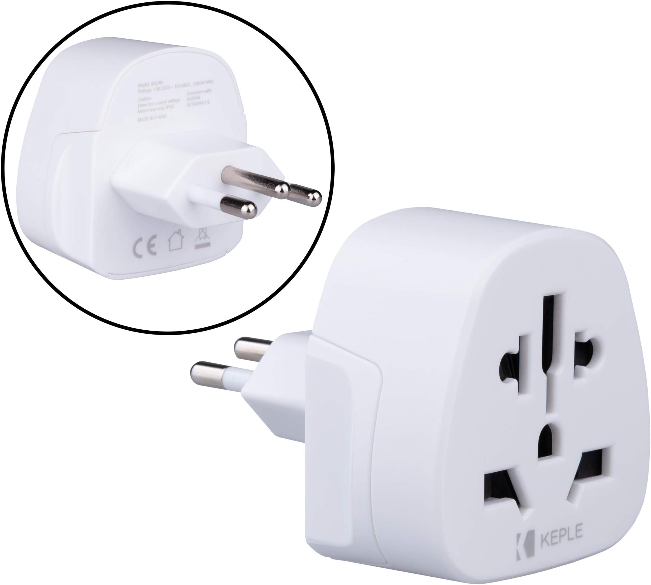 Brazil Brazilian Adapter Travel Type N Plug to UK US USA American AUS
