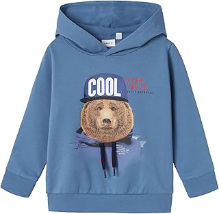 NAME IT Boys Nmmlabear Sweat Wh Unb Hoodie