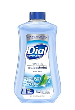 Dial Complete Antibacterial Foaming Hand Soap Refill, Spring Water, 32 Fl Oz