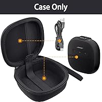 Vista 2 de Estuche duro para Altavoz inalámbrico portátil Bose SoundLink Micro Altavoz Bluetooth, negro