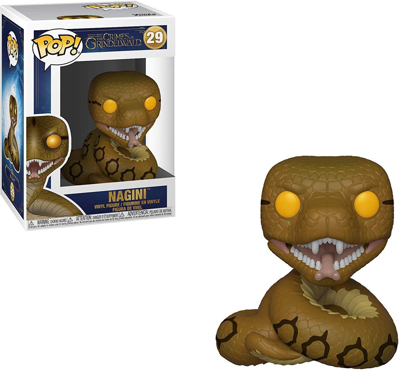 Funko Nagini: Fantastic Beasts - The Crimes of Grindelwald x POP! Vinyl Figure & 1 POP! Compatible PET Plastic Graphical Protector Bundle [#029 / 36150 - B]