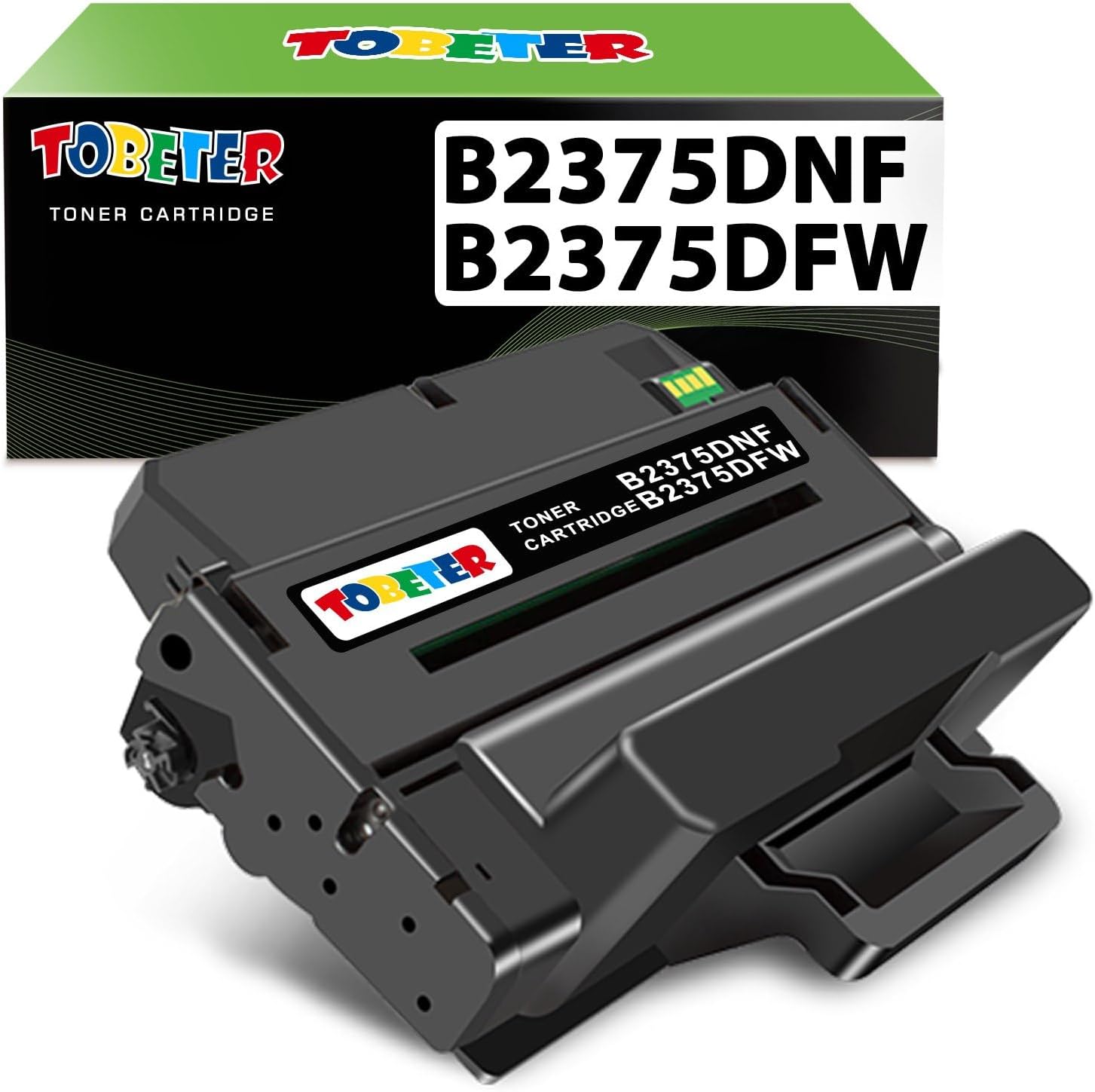 ToBeter B2375 B2375dnf Toner Replacement for Dell B2375 2375 C7D6F Toner for B2375dfw B2375 dnf B2375dn B2375dnf Toner Cartridge 593-BBBJ 8PTH4 593BBBJ, 10,000 Pages High Yield, 1 Black