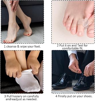 10 Pcs Toe Separators, Toe Separator, Toe Separators for Overlapping Toes, Toe Straighteners for Men and Women Pinky Toe Bunion Spreaders for Overlapping Toes Women and Man