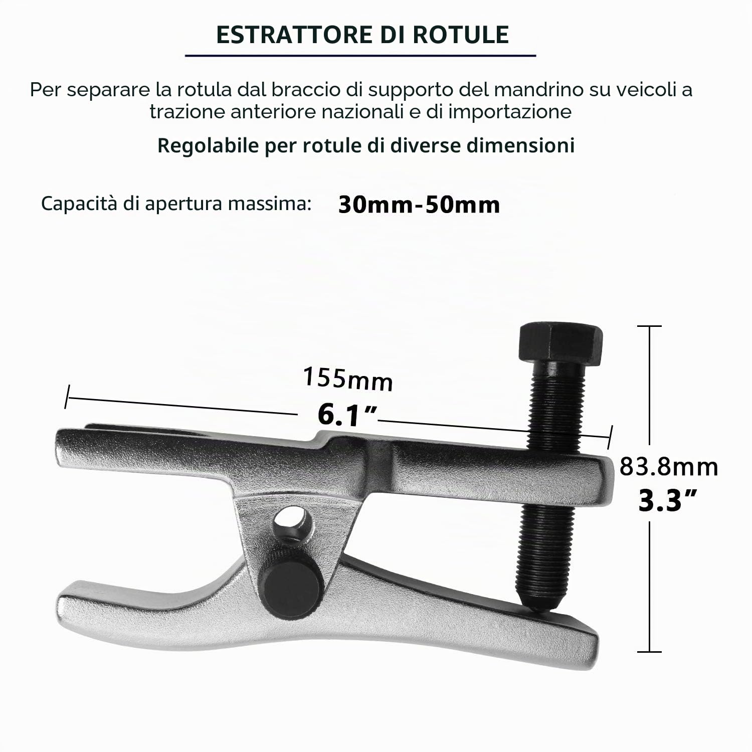CCLIFE Estrattore giuti snferici Set Universale Estrattore per Giunti a Sfera estrattori testine Rimozione del giunto sferico