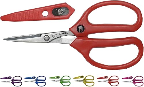 Miniatura 4 de Barnel B3300 Tijeras florales y paisajísticas resistentes de 8 pulgadas (paquete de 6 colores surtidos)