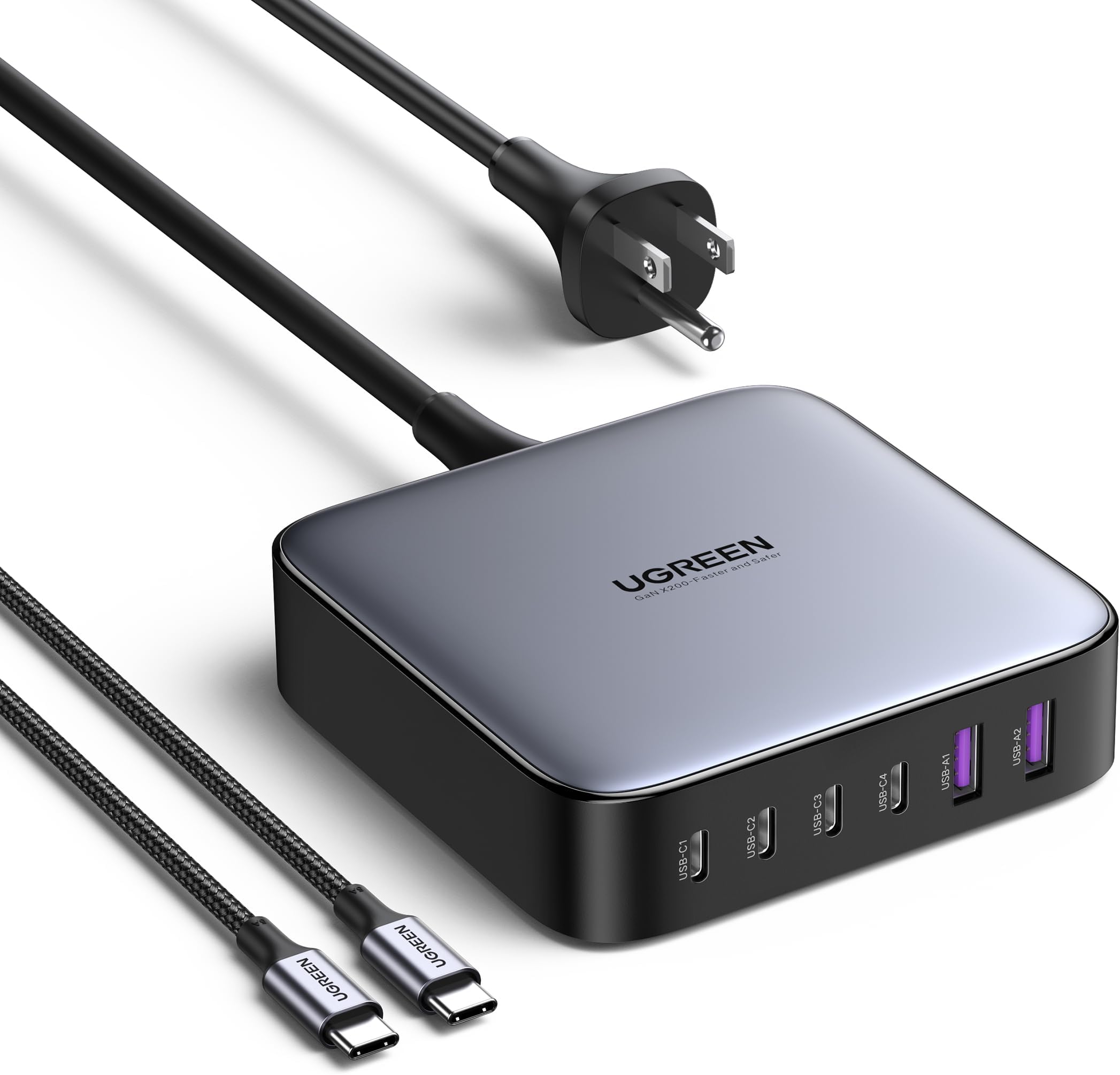 ChargeMaster Pro - Gan 120W 5 Poorts Laadstation - 5-in-1