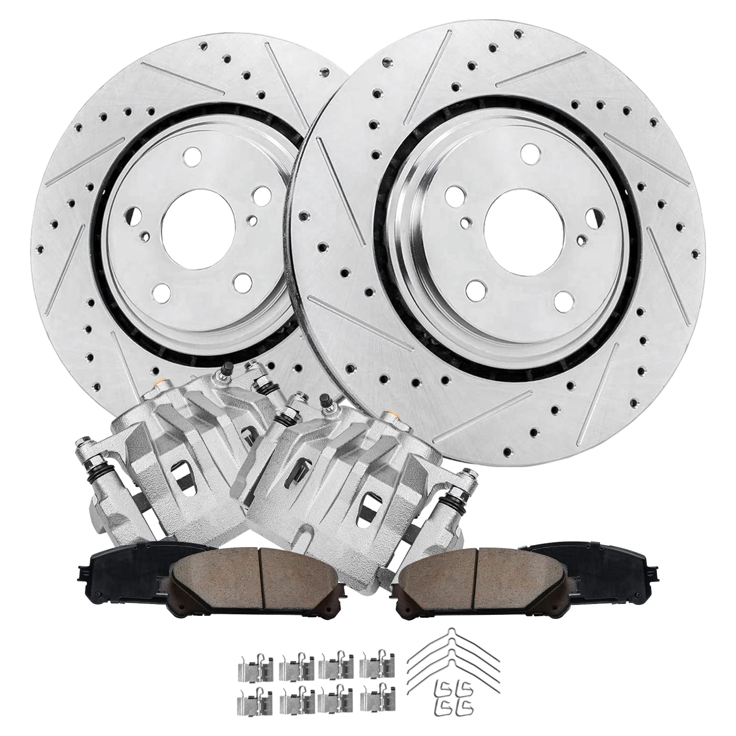 Detroit Axle - Front Brake Kit for Toyota Highlander Lexus NX200t NX300