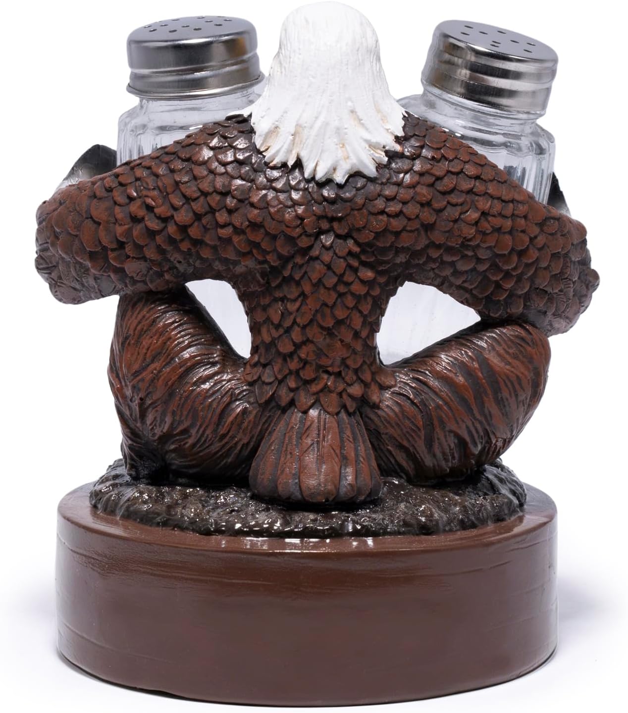 Hodao 250th Anniversary American Eagle Salt and Pepper Shakers – Patriotic Bald Eagle Kitchen Decor, USA Independence Celebration Figurine for Countertop, Dining Table 4th of July Gift image 3