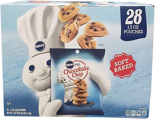 Miniatura 62 de Pillsbury Mini galletas dobles de chocolate, 6 unidades, 18 onzas (paquete de 9)