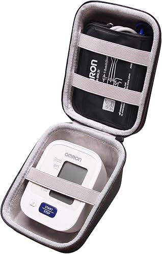 LTGEM - Funda rígida para monitor de presión arterial OMRON Serie 3 BP7100 Plata BP5250 Bronce BP5100 Serie 5 BP7250 Monitor de presión arterial