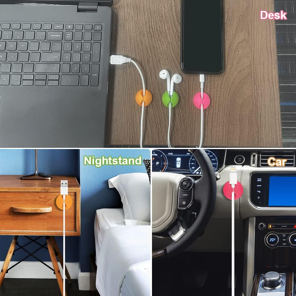 Shin Cable Clips, Desk Cable Drop, Desk Wire Clips for All Your