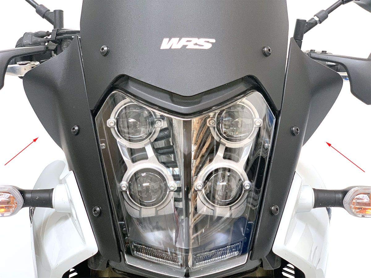 BM043T COPPIA DEFLETTORI MAGGIORATI WRS TRASPARENTI BMW R 1200 GS Adventure 2013 2018 - 6