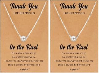 Bridesmaid Gifts for Bridal Party Gifts Bridesmaids Proposal Necklaces Bracelets for 2/4/6/8 Favors Bridesmaid Dress Jewelry Set