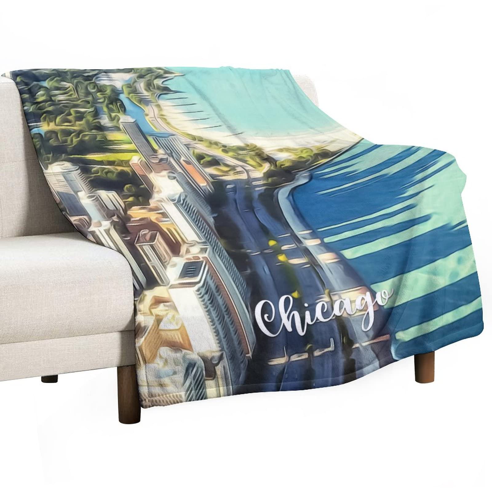 Couverture surdimensionnée douce pour soirée cinéma au salon