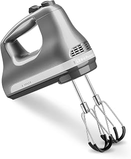 KitchenAid 6 Speed Hand Mixer with Flex Edge Beaters, KHM6118CU | 6 Speeds, Dishwasher-safe Flex Edge Beaters, Integrated ...