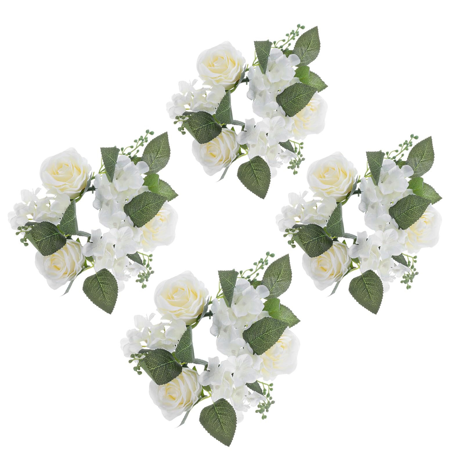 Couronnes de bougies artificielles pour éviter les fleurs fannées en fête