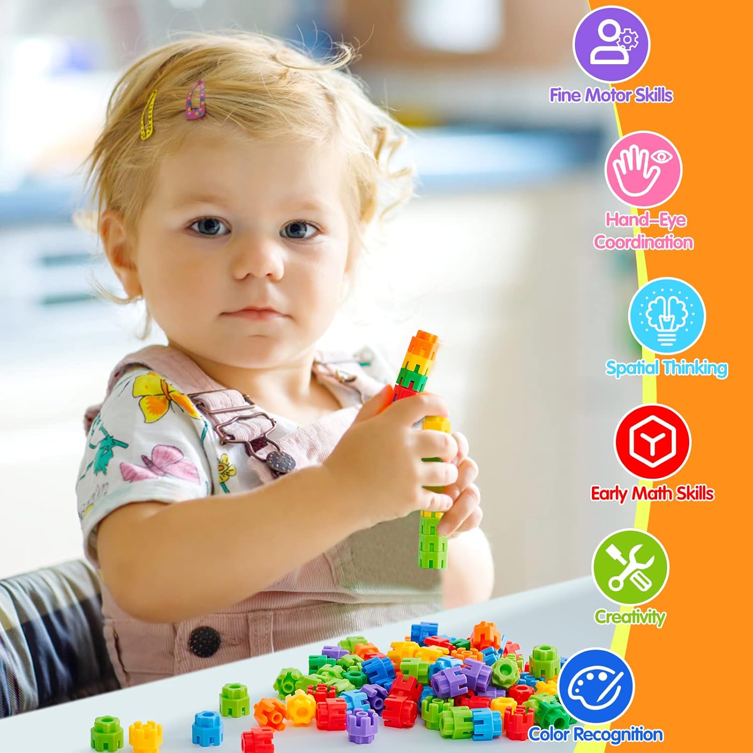 Hexagonal Building Blocks 160 Piece, STEM Toys Building Sets Kids Building Toys for 5+ Year Old Boys Girls, Educational Kids Toys Connecting Toys Preschool Classroom Must Haves Birthday Gifts image 2 of 5 B0B4N4VYCN