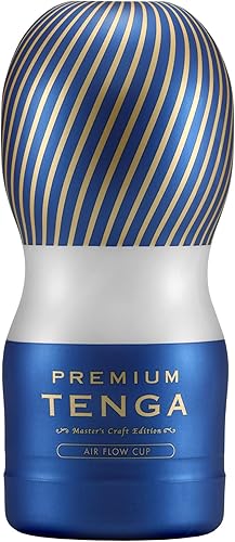 TENGA TOC-205PT - Masturbador masculino prelubricado de flujo de aire premium con potente succión azul
