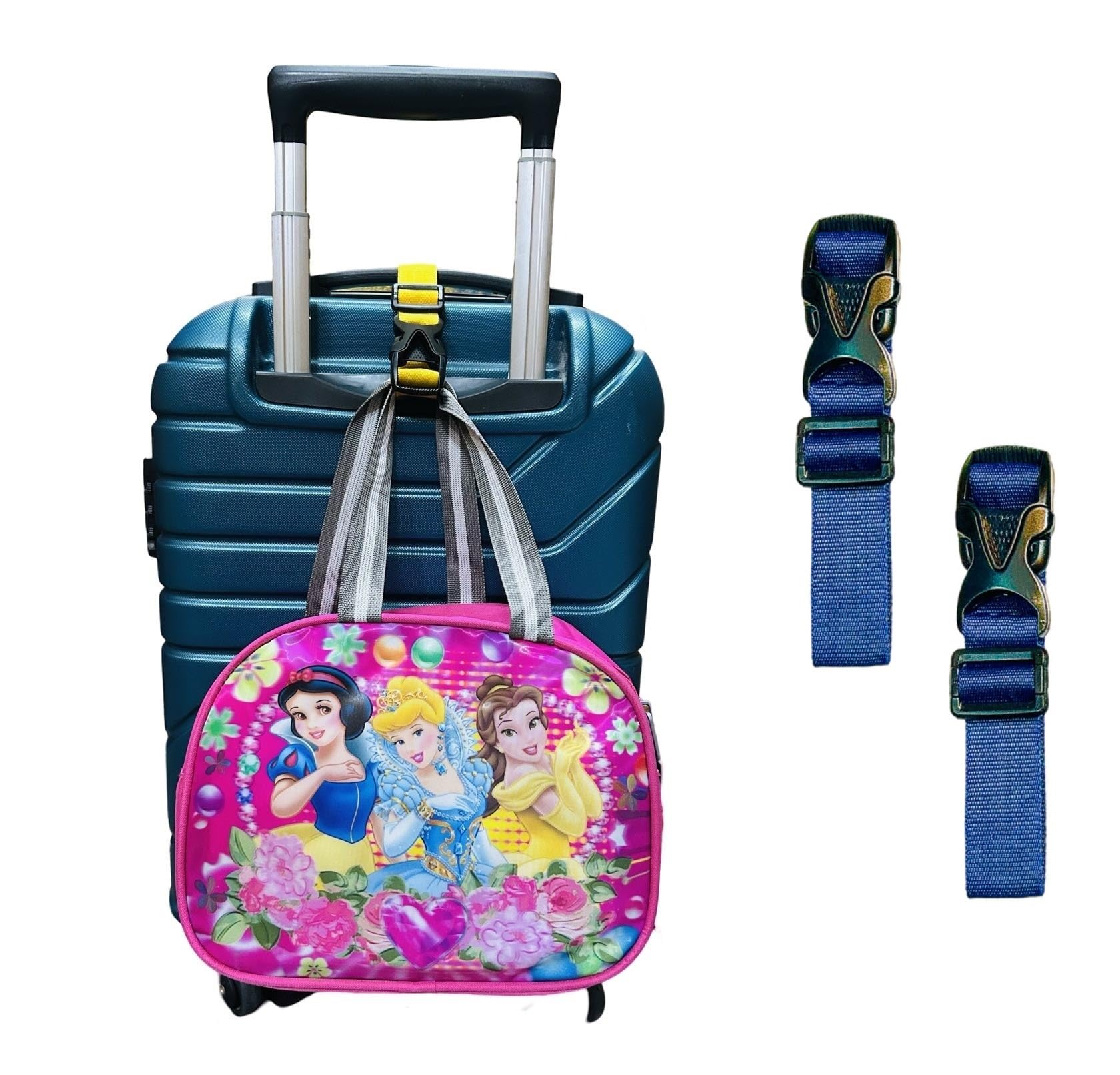 2pack Luggage Holder for Travelling Bags & Suitcases, Luggage Belt Portable, Adjustable Combination Travel Anti-Lost Strap Luggage Connector Straps, Travel Strap 1inchx22inch (Navy Blue)-image-14