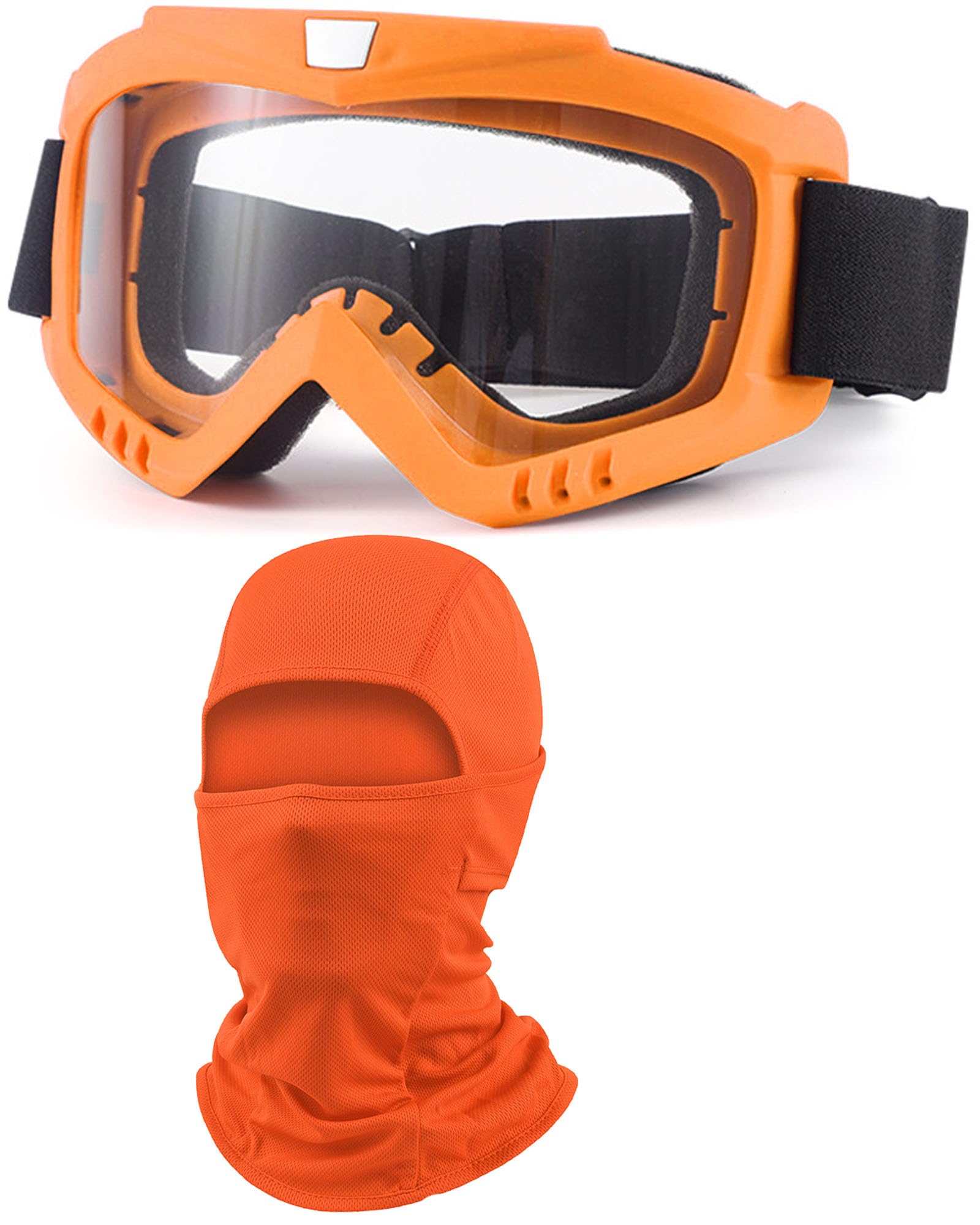 Dirt Bike Goggles with Balaclava Motorcycle ATV Riding Ski Motocross Windproof Dustproof Racing Glasses for Women Men