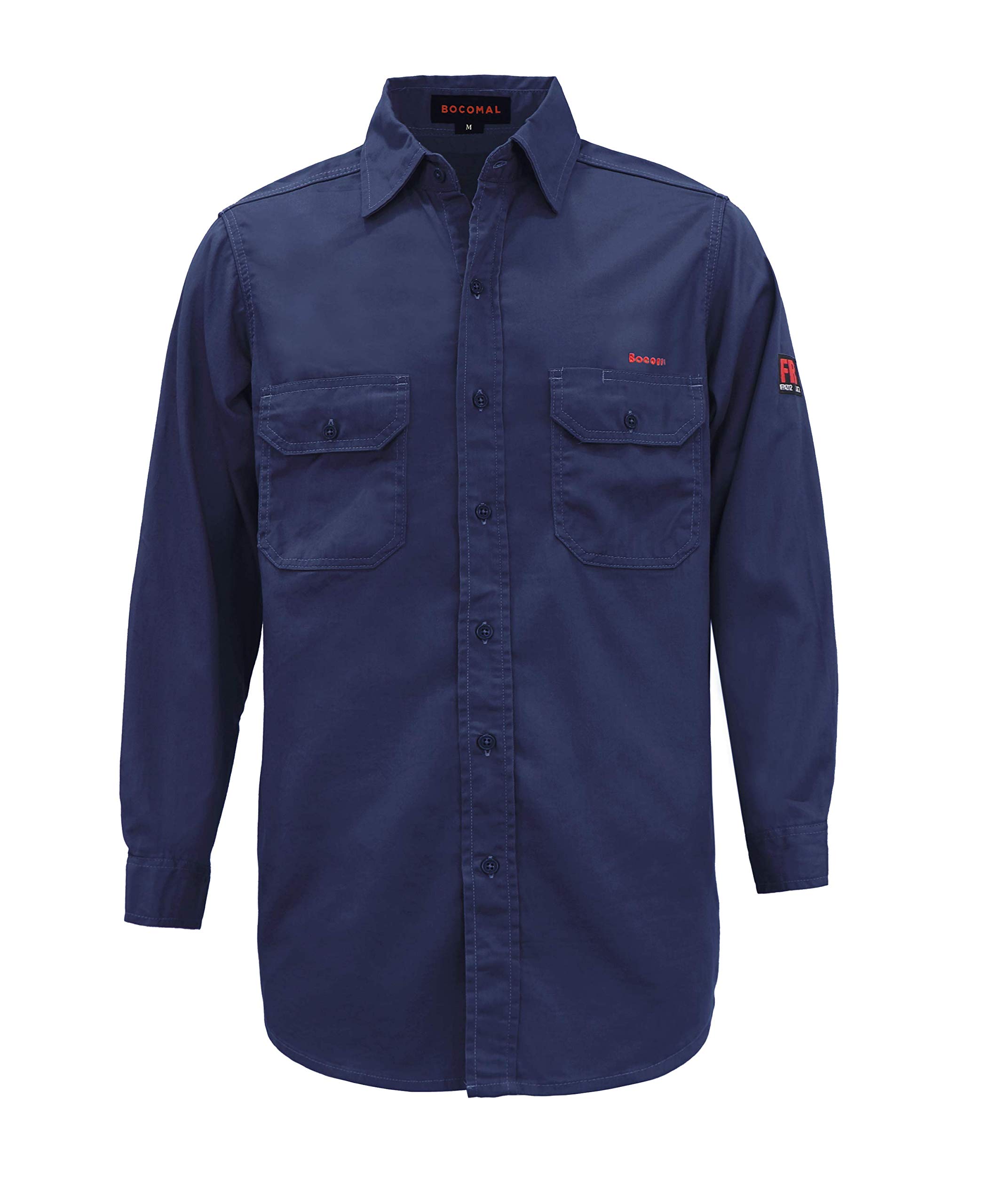 FR Shirts Flame Resistant Shirt 100% Cotton NFPA2112 7.5oz Men's Fire Retardant Welding Shirt