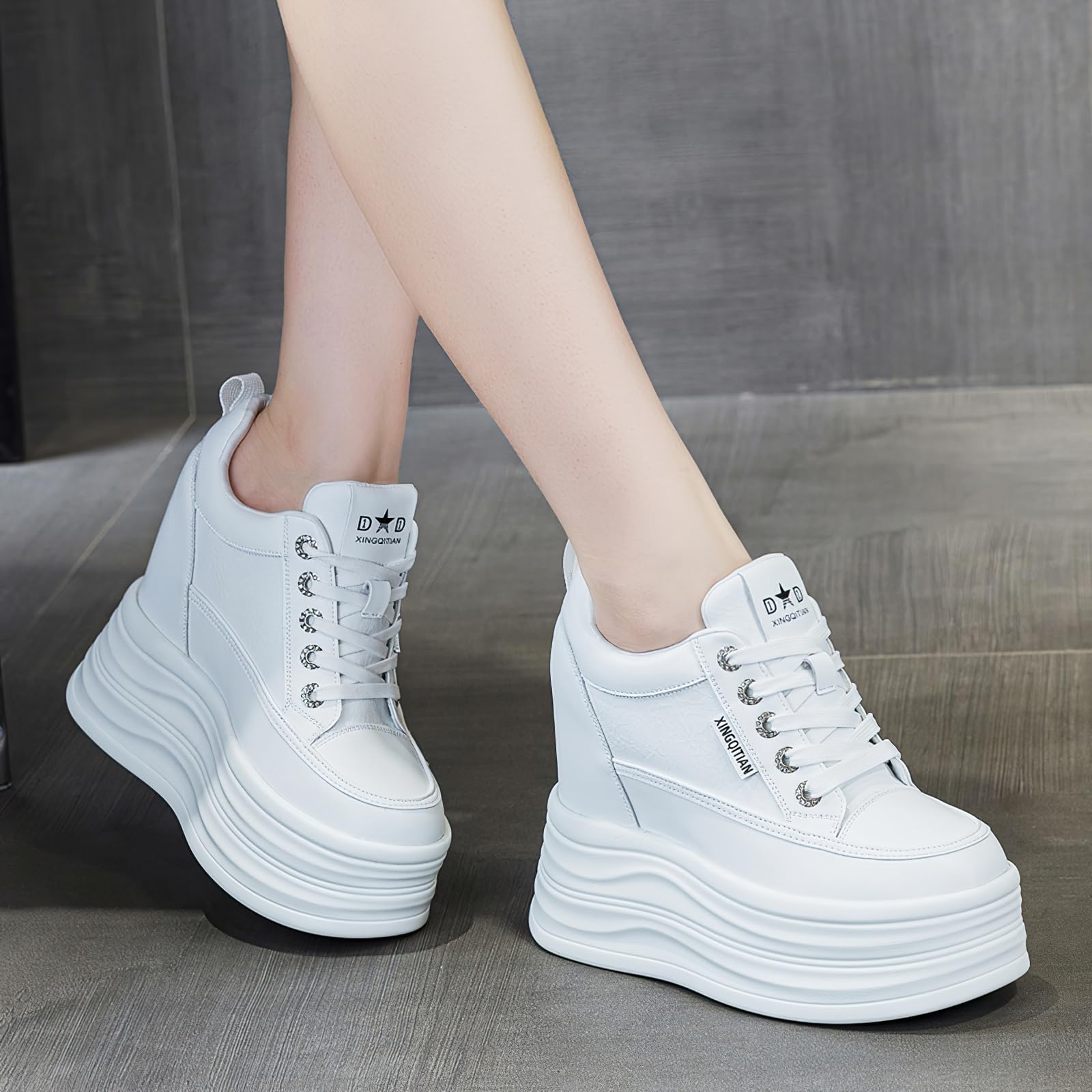 AONETIGER Sneakers Platform Donna Moda Casual