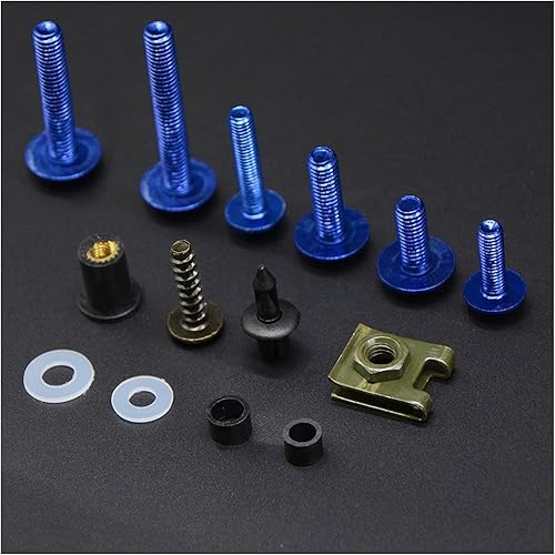 Miniatura 4 de TCHAU Bodywork Kits Fairing Screw Bolt Motorcycle Body Spire Speed Fastener Clips Screw Spring Bolts Nuts for Kawasaki ZXR1000 ZRX1200 for Ninja 300