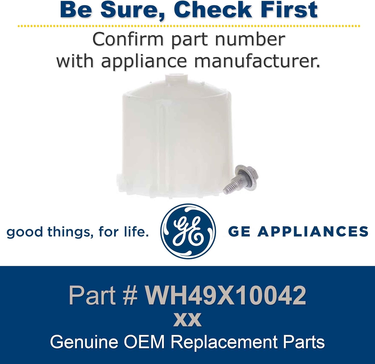 GE WH49X10042 Genuine OEM Agitator Coupling Kit for GE Washing Machine