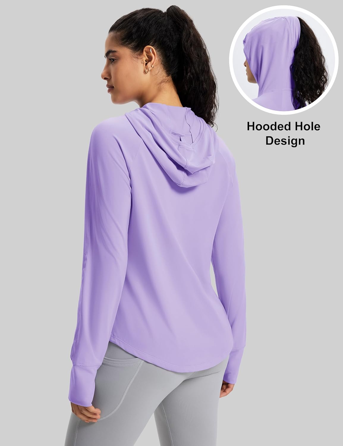 MAGCOMSEN Women's UPF 50+ Sun Protection Hoodie Long Sleeve Lightweight Quick Dry Shirt Athletic Outdoor Fishing Hiking - Image 5