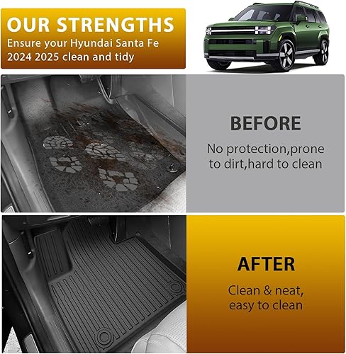 Vista 95 de Powerty Alfombras resistentes para BMW X3 2018 a 2024 y BMW X4 2019 a 2024, a medida para accesorios de X3 y X4, de elastómero termoplástico 3D