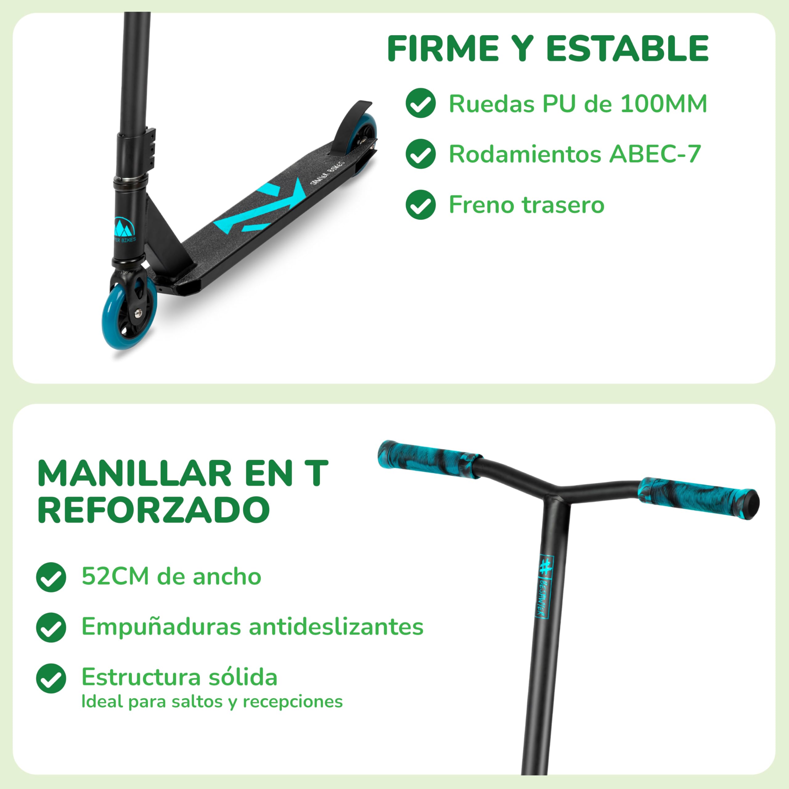 Sawyer Bikes - Patinete Freestyle - Niños 7 a 10 Años