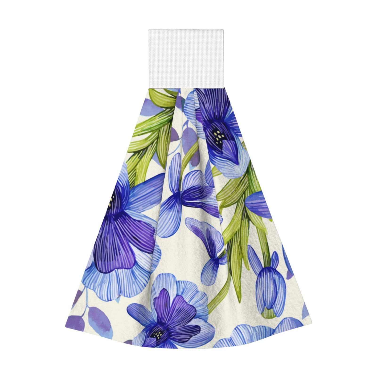 ASKFNASDKMFN Watercolor flowers Multi-Use Wipe Cloth Anti-Lint Towel for Electronics, Glasses 45X36CM
