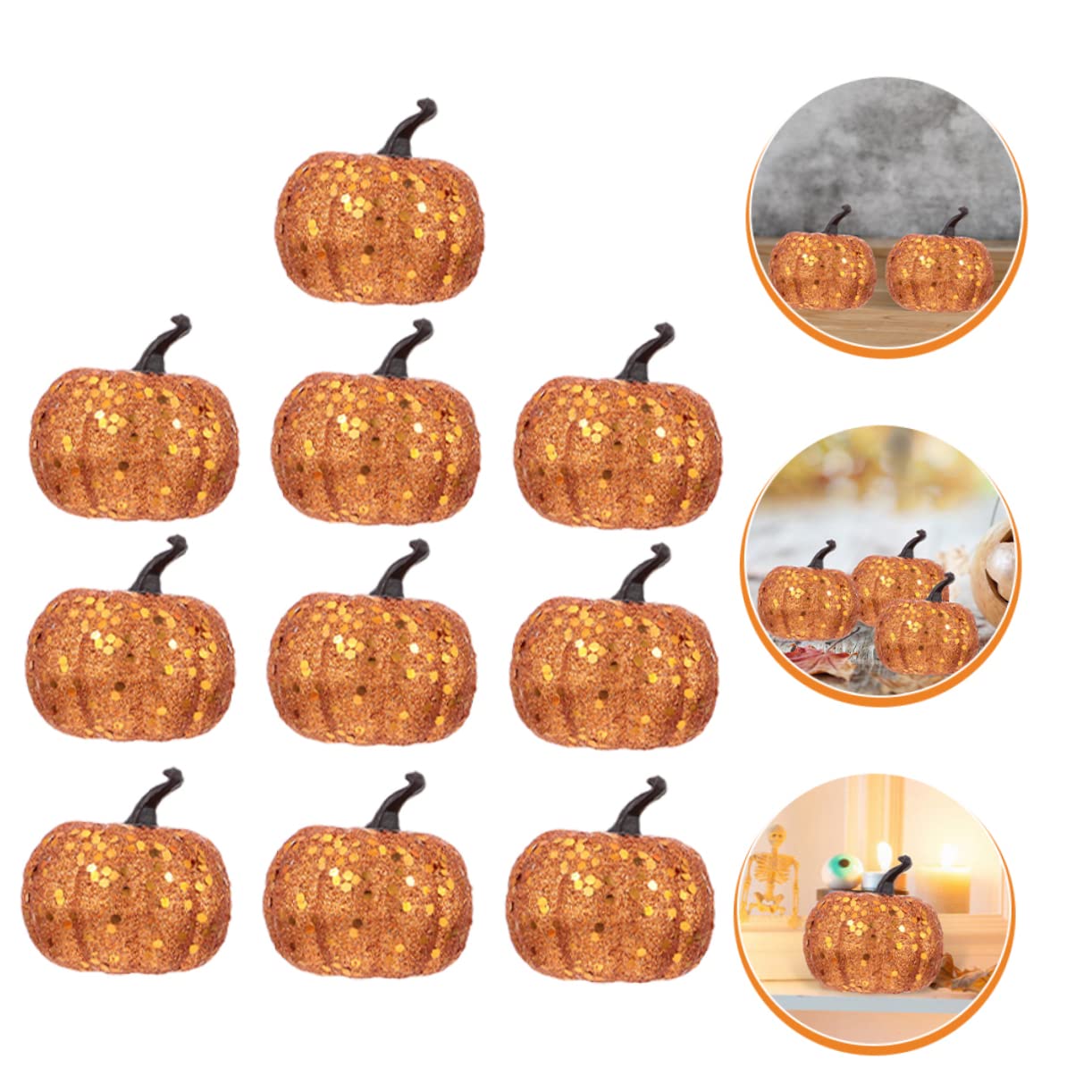 ABOOFAN 40stücke Teiliges Künstlicher Kürbis-Ornamente Für Halloween Und Erntedankfest Vielseitige Dekoration Für Tisch Körbe Und Feste