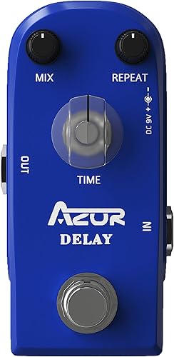 Vista 51 de AZOR Pedal ecualizador de ecualizador de 5 bandas para bajo eléctrico, aleación de aluminio True Bypass Eq bajo