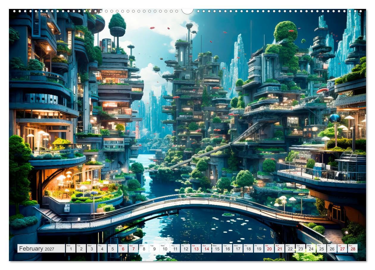 AI PLUS METAVERSE Algorithms and virtual reality (Wall Calendar 2027 DIN A2 landscape), CALVENDO 12 Month Wall Calendar: Abstract view on the modern subject