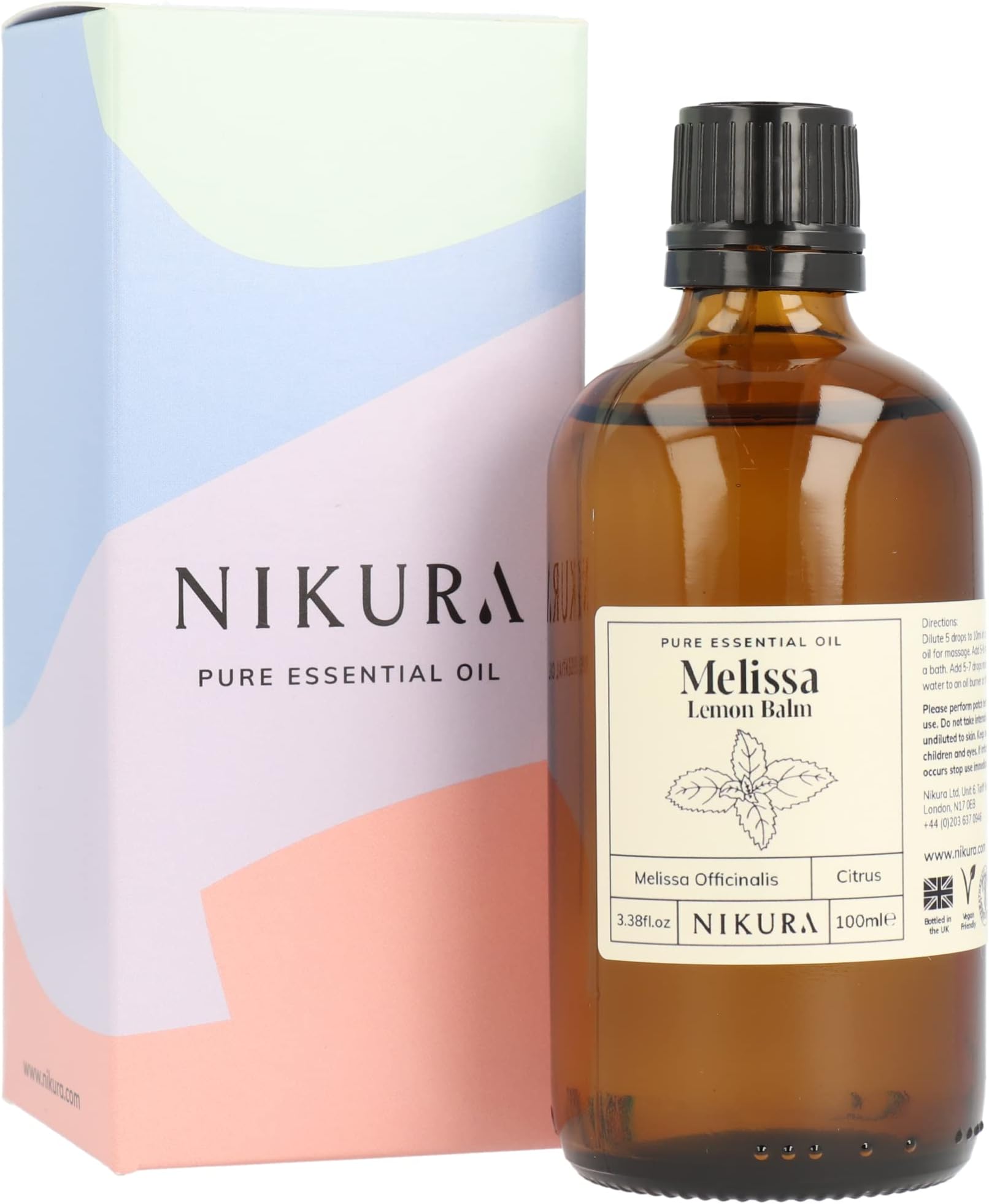 Nikura | Melissa (Lemon Balm) Essential Oil - 100ml - 100% Pure
