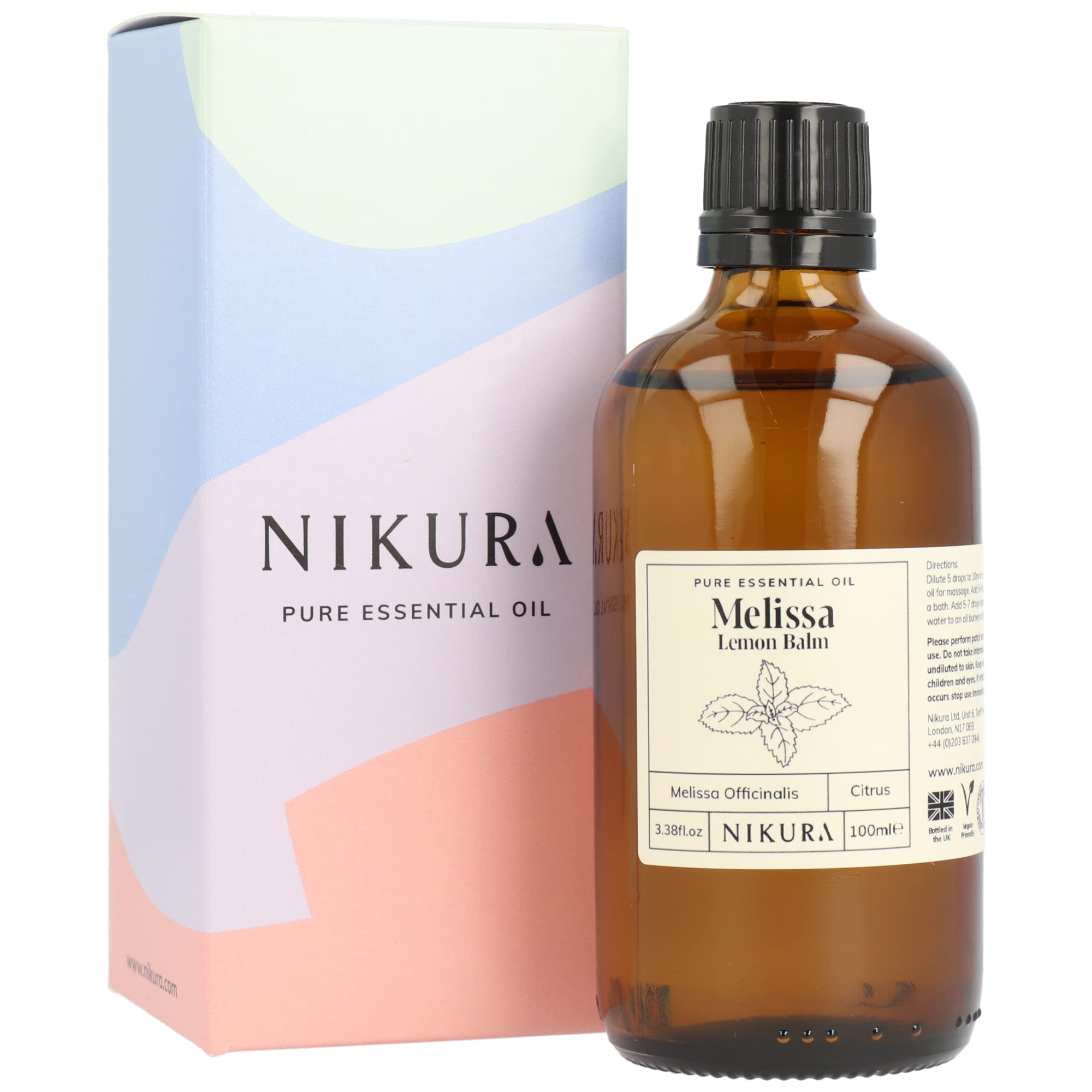 Nikura | Melissa (Lemon Balm) Essential Oil - 100ml - 100% Pure