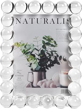 Crystal 5x7Inch Picture Frame Decor, Wedding Frame Tabletop Display, Display Pictures 5x 7, with Gift Box