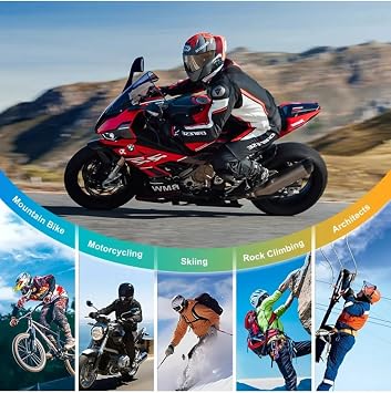 Q28 Motorcycle Helmet Bluetooth Headset 1080p Camera Intercom Headset Waterproof Intercom