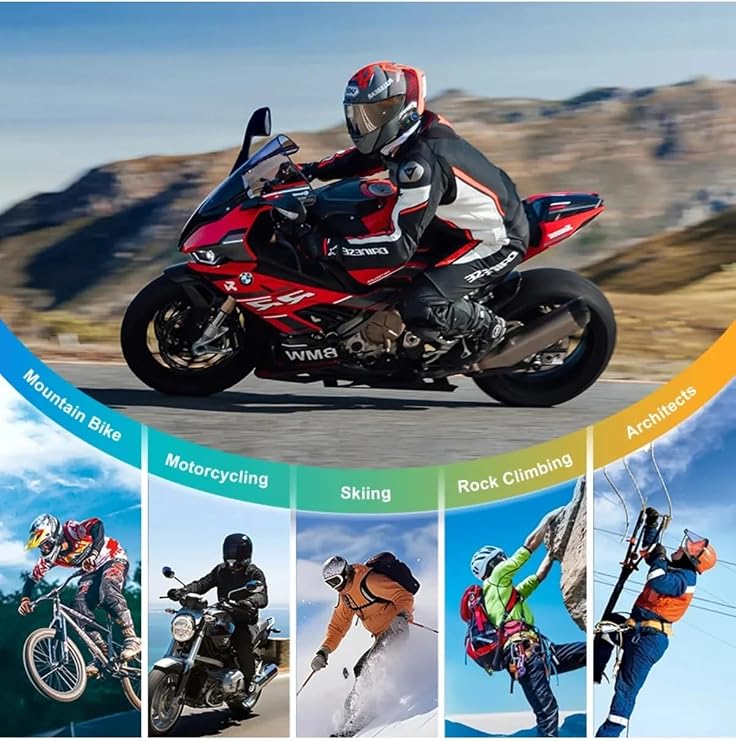 Q28 Motorcycle Helmet Bluetooth Headset 1080p Camera Intercom Headset Waterproof Intercom